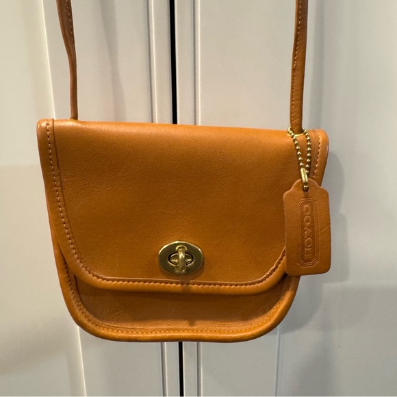 Coach Brown Leather Crossbody Bag - Picture 1 of 14